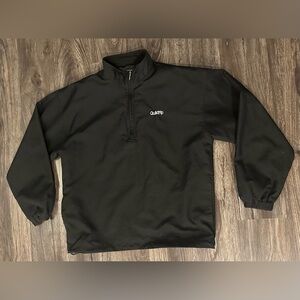 Men’s QuikTrip StormTech Black 1/4 Zip Employee Windbreaker Pullover- Small